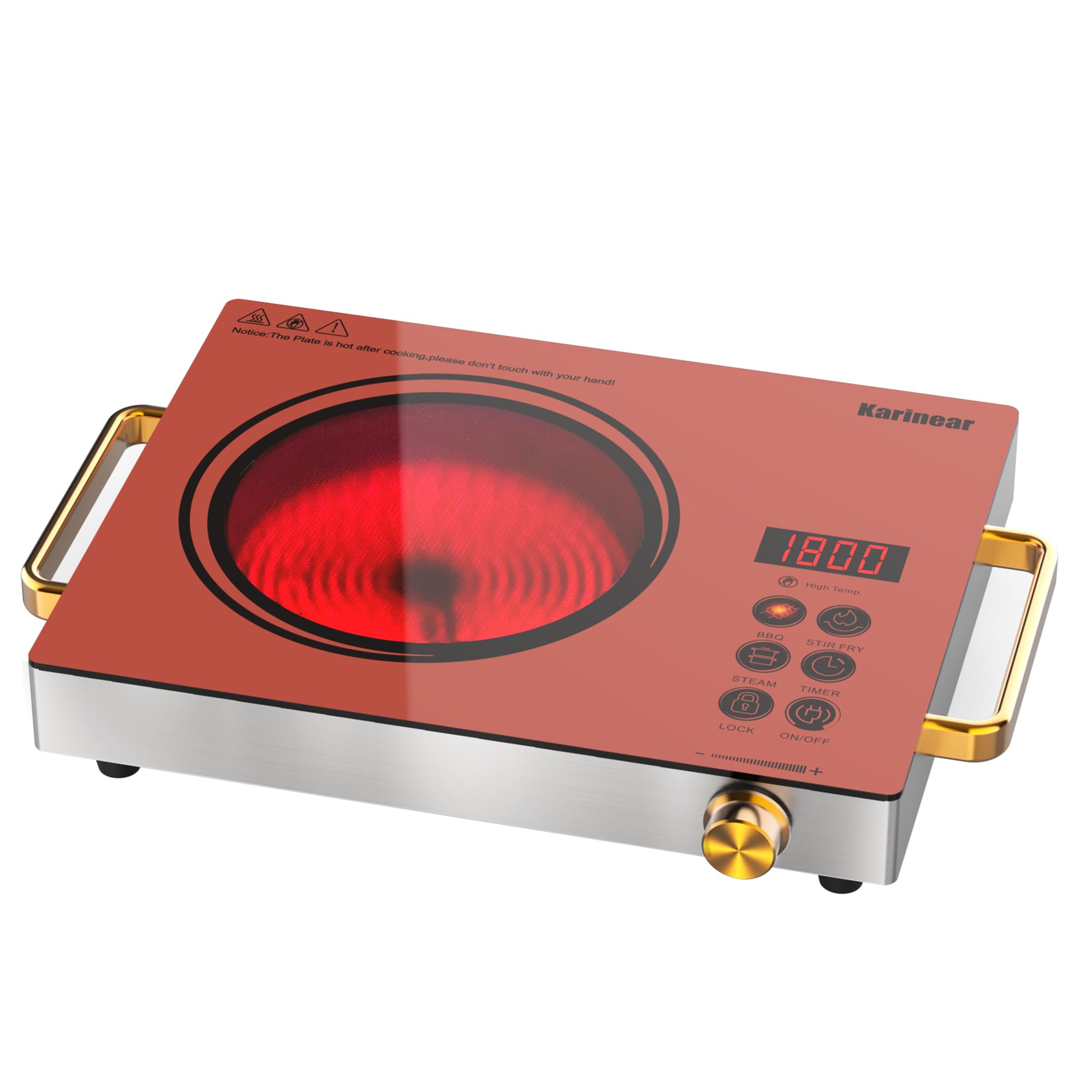 Kitchen Appliances Electric Stove - Портативная электрическая плита Karinear 110В, 1800Вт,