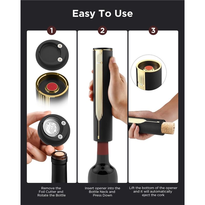 Wine Opener Electric - Эффективный автоматический электрический штопор для вина,