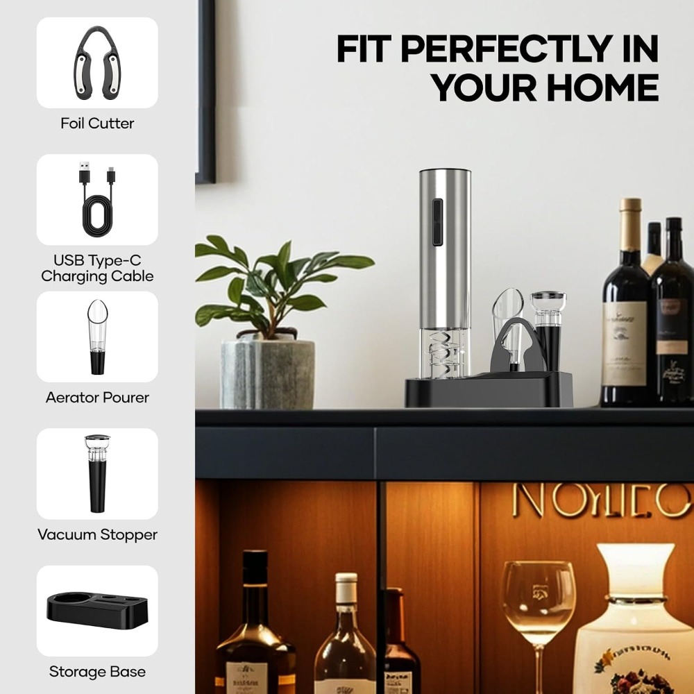 Электрический открыватель для  – обзор и цена Wine Opener Electric