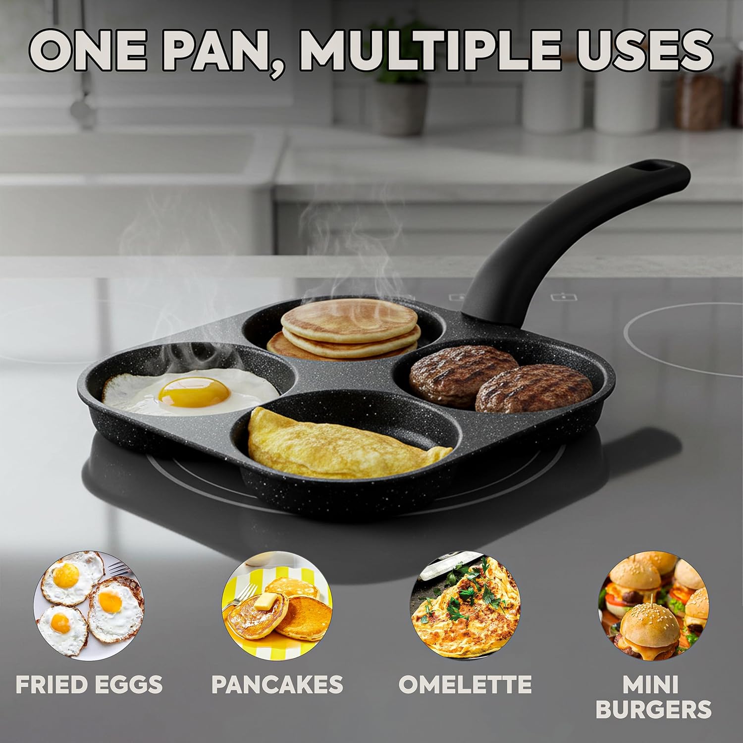 Сковорода для яиц и блинов с а – обзор и цена Electric Griddle Pancake
